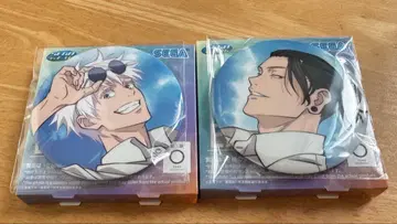 SEGA 럭키 쿠지 주술회전 캔뱃지 고죠 사토루 게토 스구루