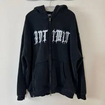 antimid 블랙 집업 후드티