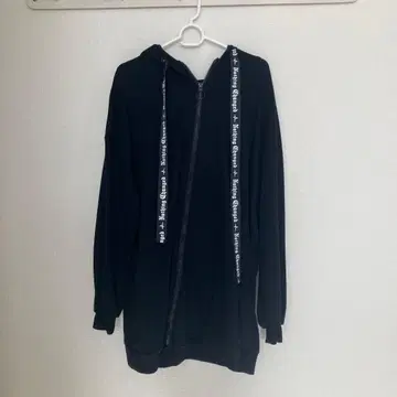 NOEMIE 토끼 귀 후드 후드티 블랙