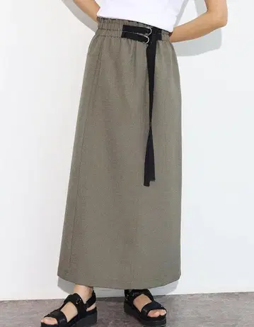 SCOT CLUB 스콧 클럽 테이프 벨트 밀리터리 스커트