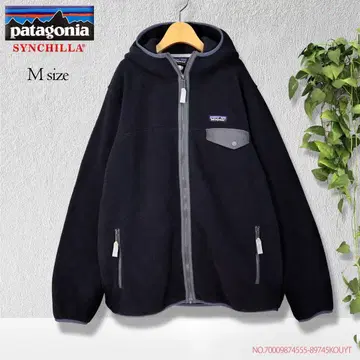 [레어] 파타고니아 신틸라 스냅T 후디 플리스 후드티 블랙 M