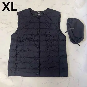 UNIQLO 퍼프 테크 컴팩트 베스트 XL 블랙