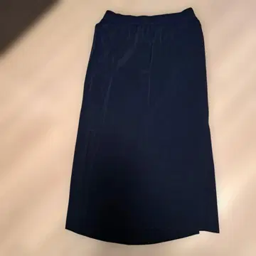 CALVIN KLEIN 네이비 슬릿 타이트 스커트 허리밴딩