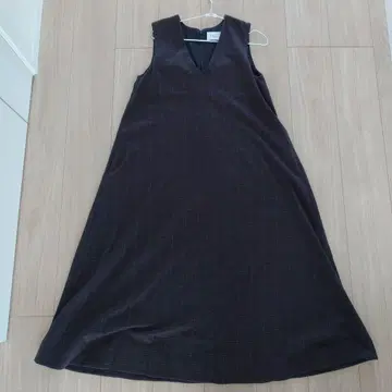 SHIPS any 다크 브라운 체크 무늬 원피스