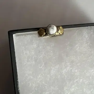 비쥬맘 하울라이트 실버 골드링