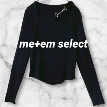 SLd506*밈 셀렉 컷 아웃 리브 니트 풀오버 아지메