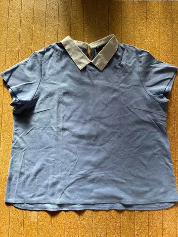 [새상품급] INDIVI 카라 부착 티셔츠 빅 사이즈 19호