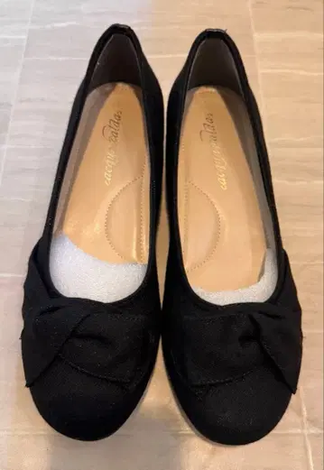 플랫 펌프스 26cm ( 와이즈 4E ) 블랙