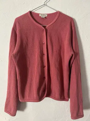 00s 에디바우어 더스티 핑크 가디건 kiaris itimi