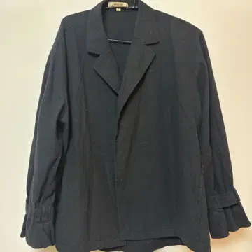 MOUSSY 블랙 셔츠 F 사이즈 프릴 포함