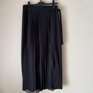 아무의 akane 블랙 컬러 와이드 팬츠