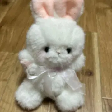 화이트 토끼 봉제 인형 핸드메이드