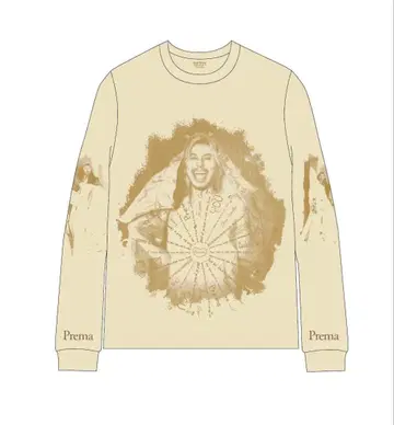 후지이 카제 Faded Prema 롱 슬리브 티셔츠 롱티