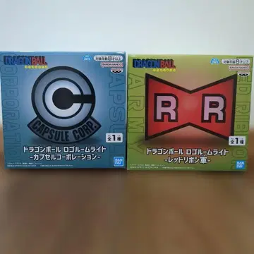 드래곤볼 로고 룸 라이트 레드 리본군 캡슐 코퍼레이션