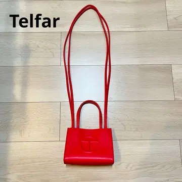 새상품급 Telfar 텔파 스몰 쇼핑백 레드 즉시 발송