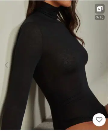 intimissimi 울트라 라이트 모달&캐시미어 하이넥 바디 수트