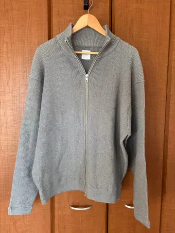 Lui's 드라이버 니트 더블 지퍼 그레이 M 오버 사이즈