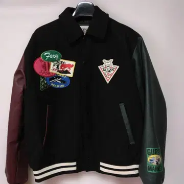 GUESS 바시티 자켓 L 사이즈 패치워크