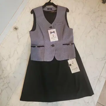 퍼플 스커트 수트 상하의 세트