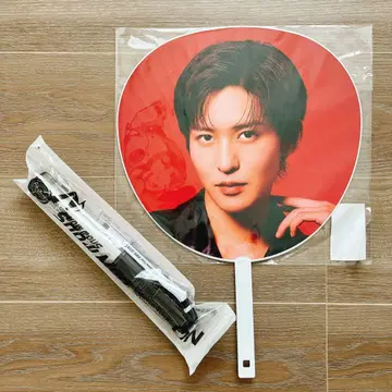 SnowMan 응원봉 메구로 렌 부채 세트