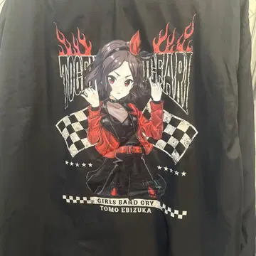 걸즈 밴드 클라이 FAM 복권 A상 에비즈카 토모 후드티 L 개봉품