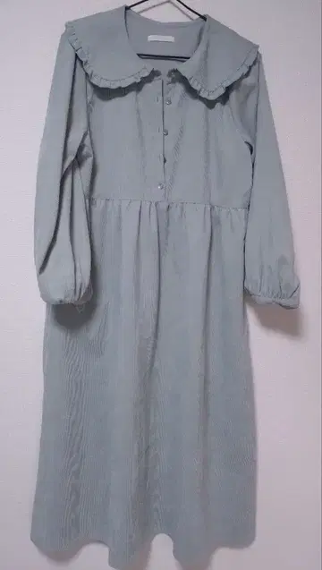 ehka sopo 에카 소포 코듀로이 프릴 옷깃 원피스