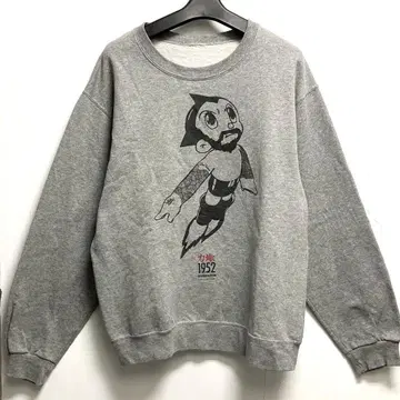 나이스 디자인! 90s 철완 아톰 패러디 맨투맨 전갈 애니메이션 그레이