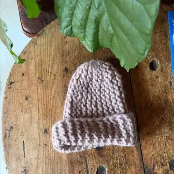 뮬바우어 핑크 베이지 비니