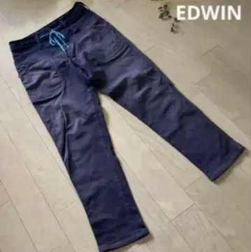 에드윈 데님 팬츠 저지 스트레치 다크 블루