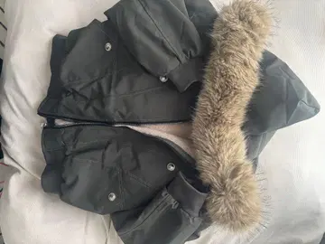 그레이 퍼 후드 다운 자켓 MA1