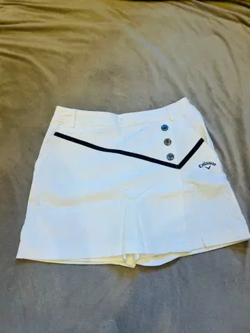 캘러웨이 여성용 골프 스커트 화이트