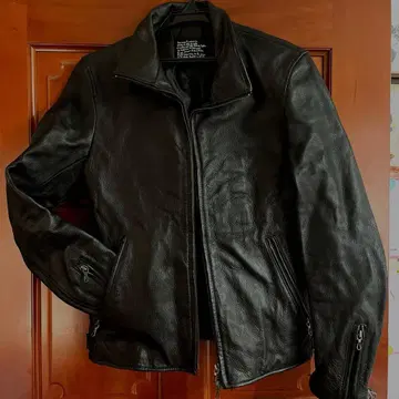블랙 소가죽 싱글 라이더 자켓 M