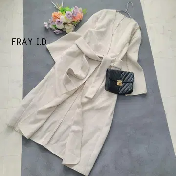 프레이 아이디*아이보리 가운 코트*롱 코트