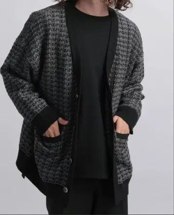 HARE 라메 트위드 니트 CD