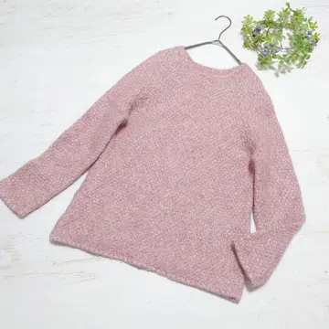 [ 이탈리아제 ] 로라 애슐리 모헤어 워셔블 니트 스웨터 M