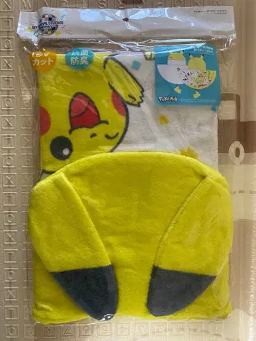usj 피카츄 후드 부착 타월 포켓몬