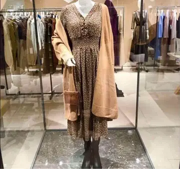 프레이 아이디 빈티지 내로우 원피스 브라운