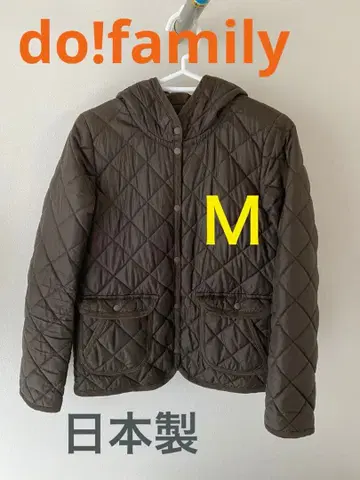 퀼팅 자켓 다크 브라운 후드 부착