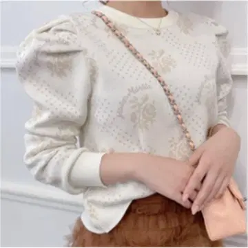 새상품급 메종 마블 로즈 로고 니트 가디건 전후 2way 아이보리