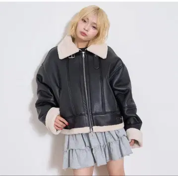 Lovetoxic 무스탕 블루종 라브토키 160 자켓 가죽