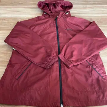 DUNLOP MOTORSPORT 후드 부착 자켓 빨간색