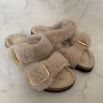 [ 미사용 ] 버켄스탁 애리조나 아이보리 24cm