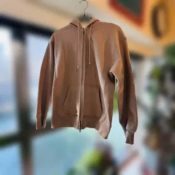 United Athle HW 12.0oz 풀 집업 후드티 M 베이지