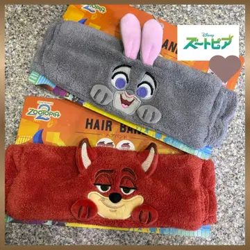 [ 새상품 ] 주토피아 헤어밴드 2종 세트 닉 주디