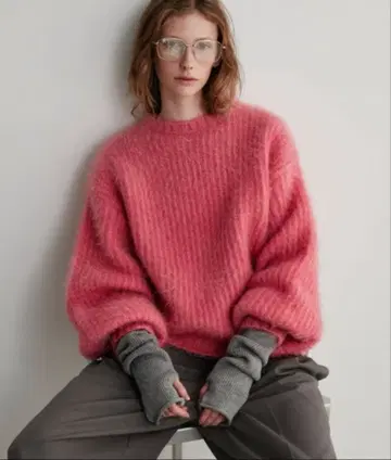 새상품 니트 스웨터 라메 페더얀 풀오버 여성용