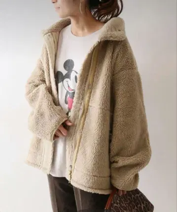 FRAMeWORK 프레임워크 보아 스탠드 자켓 블루종