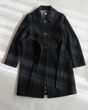 J.CREW 캐시미어 혼방 울 코트 블랙