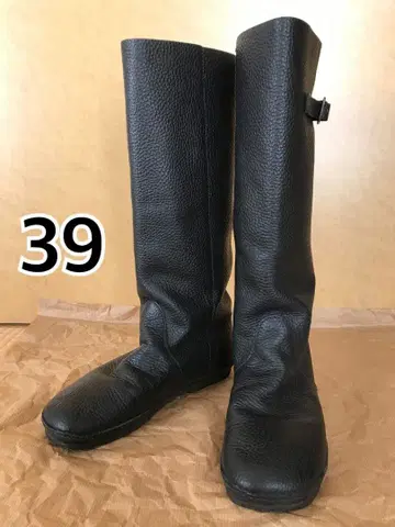 새상품급 KOOS 코스 롱 부츠 베로니크 39 블랙