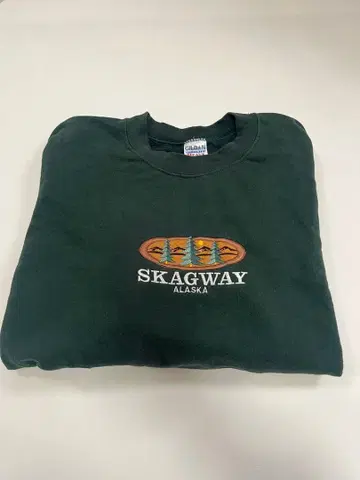 Gildan SKAGWAY ALASKA 맨투맨