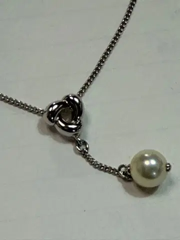 실버 925 펄 목걸이 (타사키제